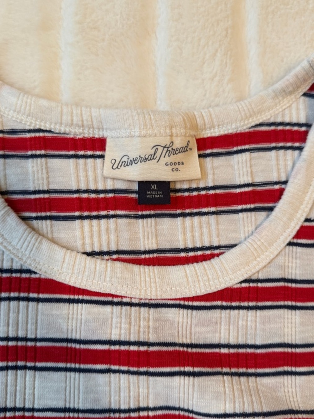 Universal Threads Ribbed Stripped Tank - Picture 2 of 5